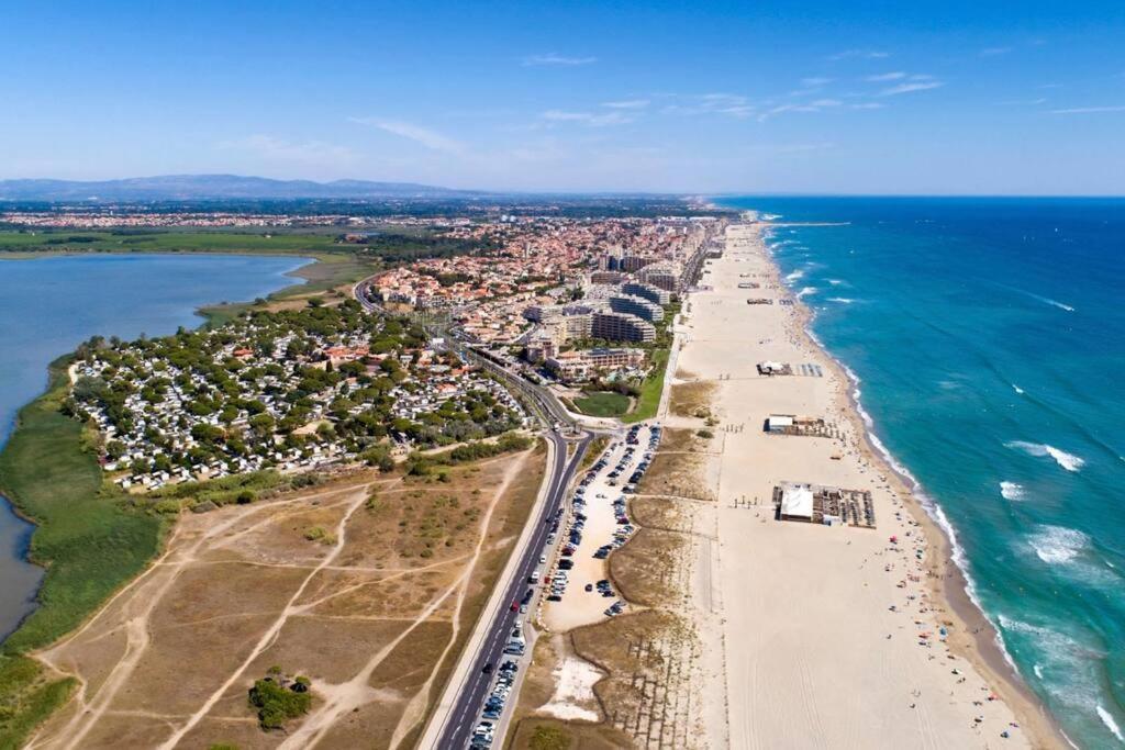Appart T2 Calme - Centre De Canet - Parking - Clim Exterior foto
